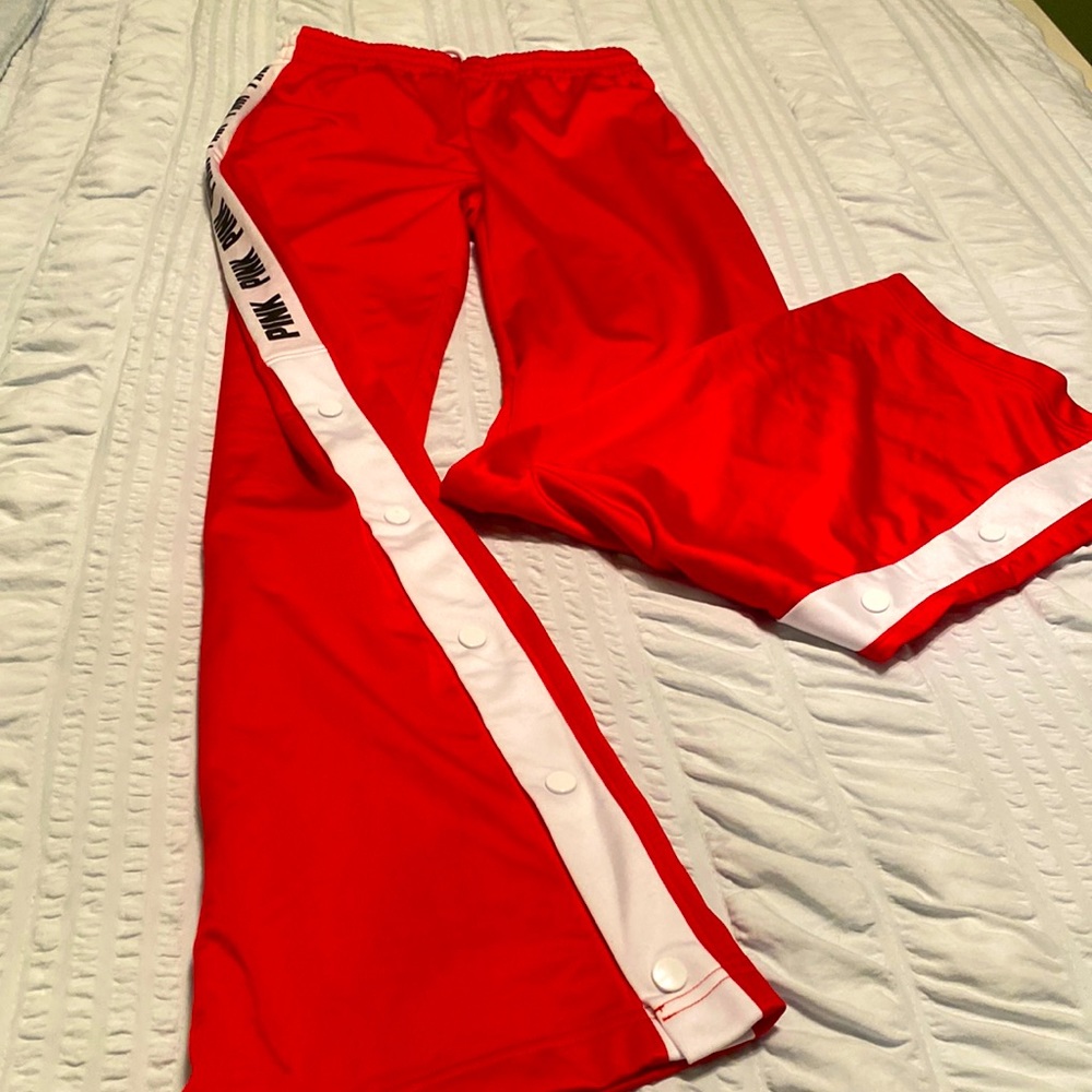NWOT PINK Victoria Secret Red Track Pants | Size XS